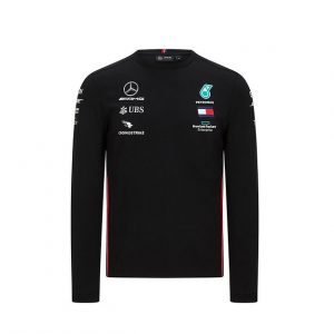 Mercedes AMG Petronas 20 Mens Long Sleeve Driver Tee - Black