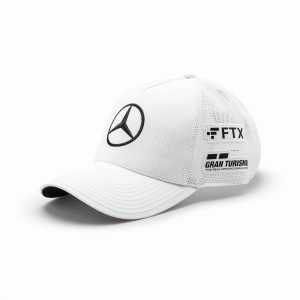 Mercedes AMG Petronas 22 Lewis Hamilton Trucker Cap - White