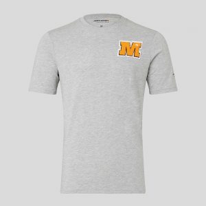 McLaren Castore 22 Mens USA Varsity Tee - Grey Marl