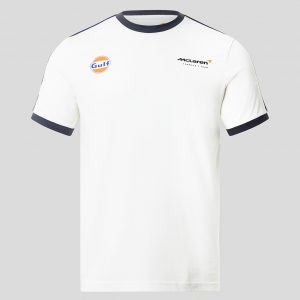 McLaren Gulf 22 Ringer Taped Tee Shirt - Snow White