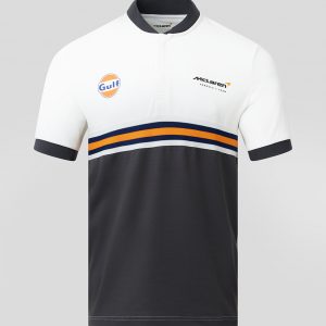 McLaren Gulf 22 Classic Stripe Polo - Snow White