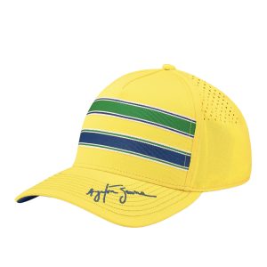 Ayrton Senna Stripe Baseball Cap - Yellow