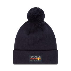 Red Bull Racing New Era 23 Essential Bobble Knit Beanie - Navy