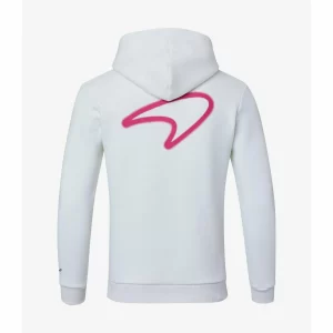 McLaren Castore 22 Mens Miami GP Neon Graphic Hoodie - White