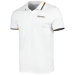 McLaren Castore 23 Mens Core Essentials Polo - White