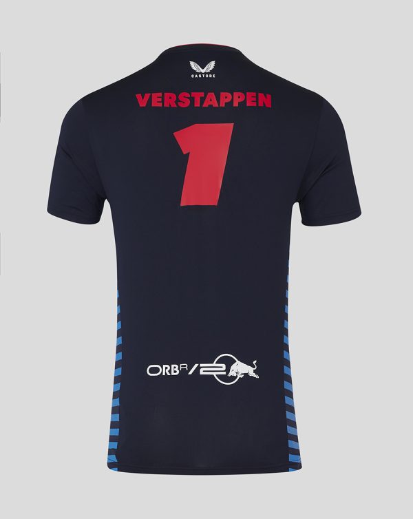 Red Bull Racing Castore 24 Max Verstappen Replica Driver Tee - Image 2