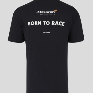 McLaren Castore 24 Mens 'Born To Race' Oversize Tee - Anthracite