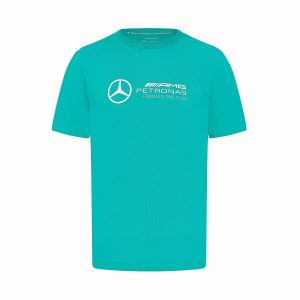 Mercedes AMG Petronas 24 Large Logo Tee - Ultra Teal