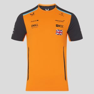 McLaren Castore 24 Lando Norris Drivers Set Up T-Shirt - Papaya