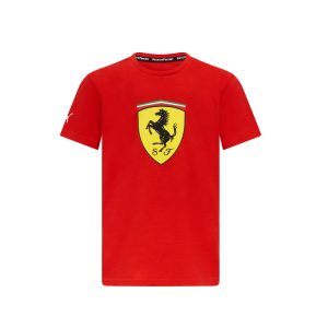 Ferrari Puma 24 Large Shield Tee - Red