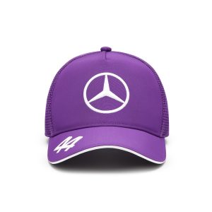 Mercedes AMG Petronas 24 Lewis Hamilton Trucker Cap - Purple