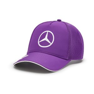 Mercedes AMG Petronas 24 Lewis Hamilton Trucker Cap - Purple