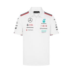 Mercedes AMG Petronas 24 Replica Team Polo - White