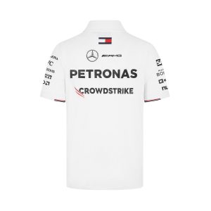 Mercedes AMG Petronas 24 Replica Team Polo - White