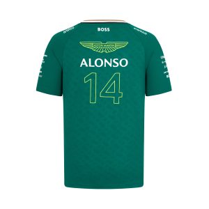 Aston Martin Aramco F1 24 Mens Fernando Alonso Driver T-Shirt
