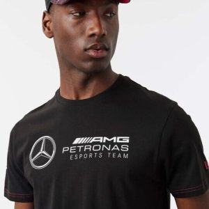 Mercedes Esports New Era 23 Chest Logo Tee - Black