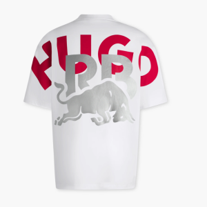 Visa Cash App RB HUGO 24 Large Logo Oversized Tee - White