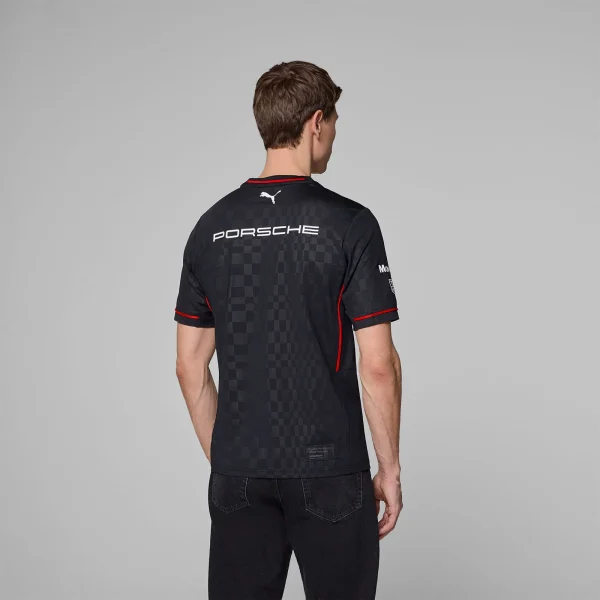 Porsche Motorsport 25 Mens Team Tee Shirt  - Black - Image 3