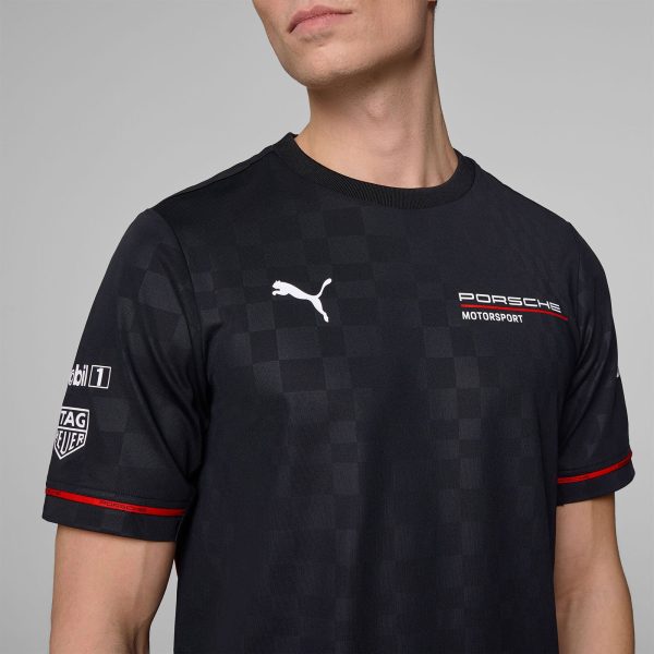 Porsche Motorsport 25 Mens Team Tee Shirt  - Black - Image 4