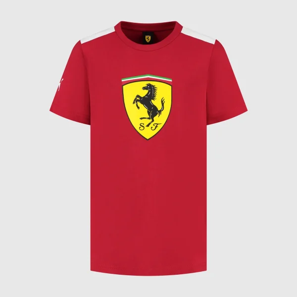 Ferrari Puma 25 Large Shield T-Shirt - Red
