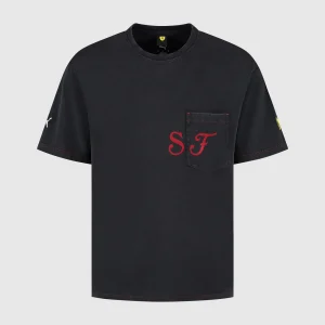 Ferrari Puma 25 Mens Graphic Tee  - Black