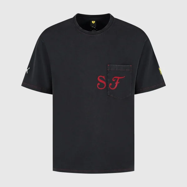 Ferrari Puma 25 Mens Graphic Tee  - Black