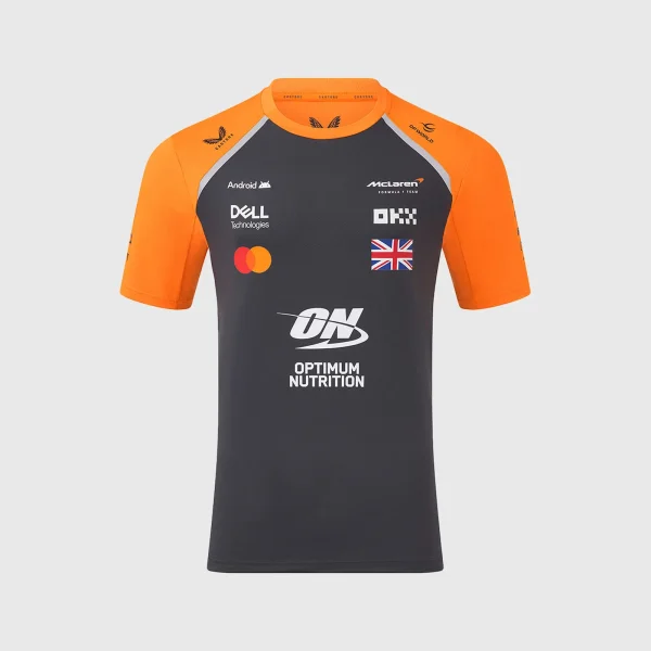 McLaren Castore 25 Lando Norris Drivers Set Up T-Shirt - Phantom Grey