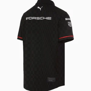 Porsche Motorsport 25 Mens Team Polo Shirt  - Black