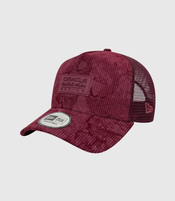 Red Bull Racing New Era 25 Cord E-Frame Trucker Cap - Red