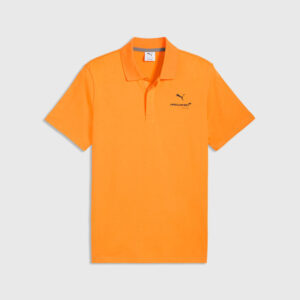 McLaren Racing Puma 26 Mens Small Logo Polo - Papaya