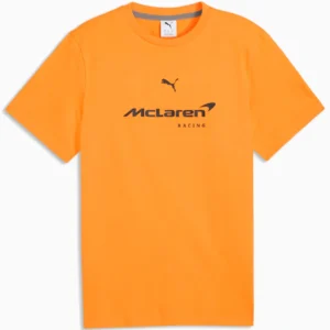 McLaren Racing Puma 26 Mens Large Logo Tee - Papaya