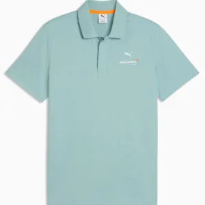 McLaren Racing Puma 26 Mens Small Logo Polo - Seafoam Blue