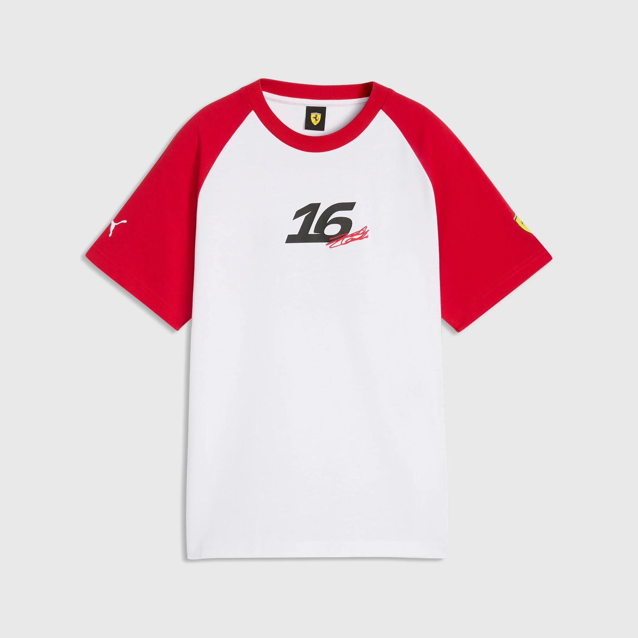 Ferrari Puma 26 Charles Leclerc Tee - White / Red